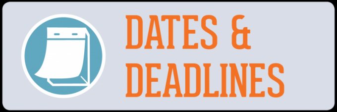 2022/23 Important Dates and Deadlines